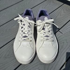 On Cloud Men's The Roger Advantage Shoe White/Midnight, Size 11